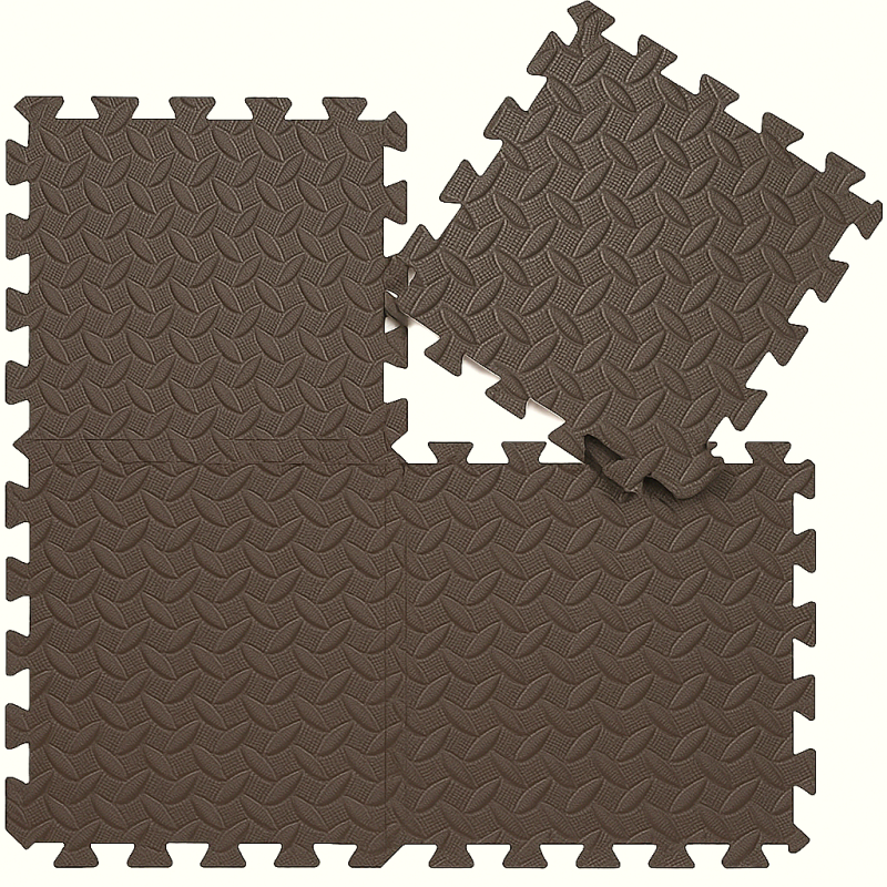 Wakeshome - Pack De 4 Alfombras Piso Puzzle Goma Eva Antigolpes 60X60Cm