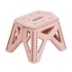 thumbnail image 3 of Taburete de Camping, taburete plegable compacto con asa, silla de pesca, reposapiés para silla de Camping, reposapiés para pesca, viajes, conciertos y Rosa, 3 of 5