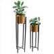 thumbnail image 3 of Set 2 maceteros con pedestal dorados, 3 of 3