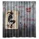 thumbnail image 1 of Cortina de ducha de baño con diseño de Joker en la pared, con ganchos, tamaño 60 x 72 pulgadas, 1 of 3