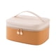 thumbnail image 2 of Bolsa De Maquillaje Para Mujer, Estuche De Aceite Esencial De Viaje Para Botellas De Tamaño Completo, Artículos De Tocador, Color Beige Y Amarillo, 2 of 5