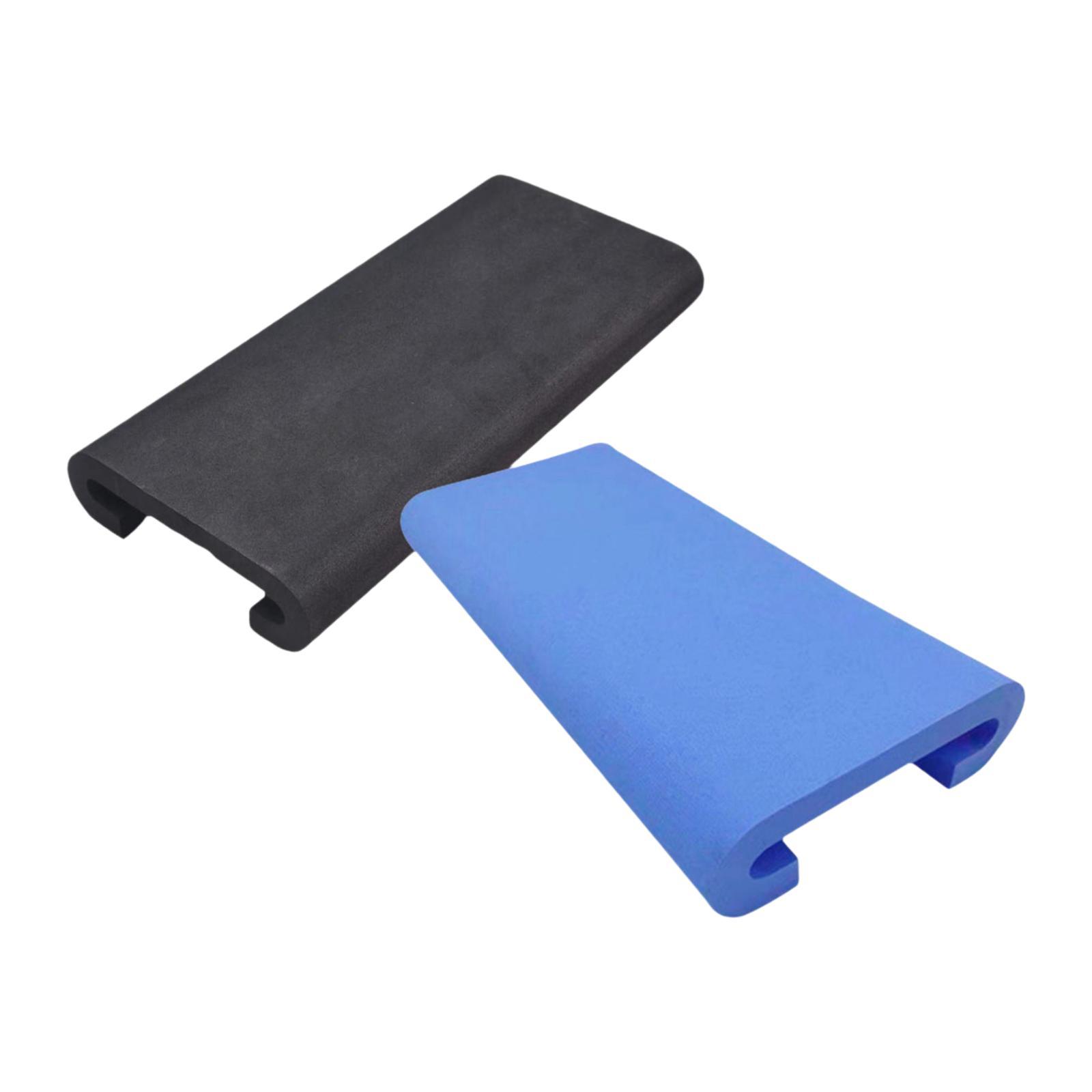 Magideal - Almohadilla De Asiento De Bote De Dragón 2X Eva, Protector De Paleta, Alfombrillas De Kayak De Kayak Livianas En Forma Para Pesca En Balsa Reemplazo Azul Negro