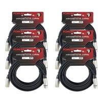 Pack 6 Cable Micrófono Serie C Xlr 10M Kirlin Mpc6-280-10