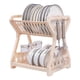 thumbnail image 1 of Escurridor de Platos 2 Niveles Plástico Beige Organizador, 1 of 2