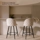 thumbnail image 2 of Pack 2 Taburetes Pisos Bar Cocina Sillas Altas Acolchado 65 cm Sora Felpa Beige, 2 of 8