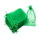 thumbnail image 1 of 100x Bolsas De Organza Reutilizables Para Bodas, Cumplea?os, Regalos De Fiesta, Bolsas De Regalo De Navidad, Color Verde, 1 of 5