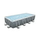 thumbnail image 4 of Piscina Bestway Rectangular C/Filtro Gris 5.49MX2.74MX1.22M gris oscuro Tamano Unico, 4 of 22