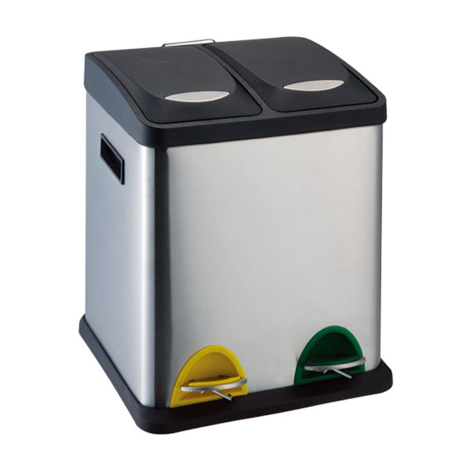 Igpro - Basurero Metalico Doble Acero Inoxidable 16l