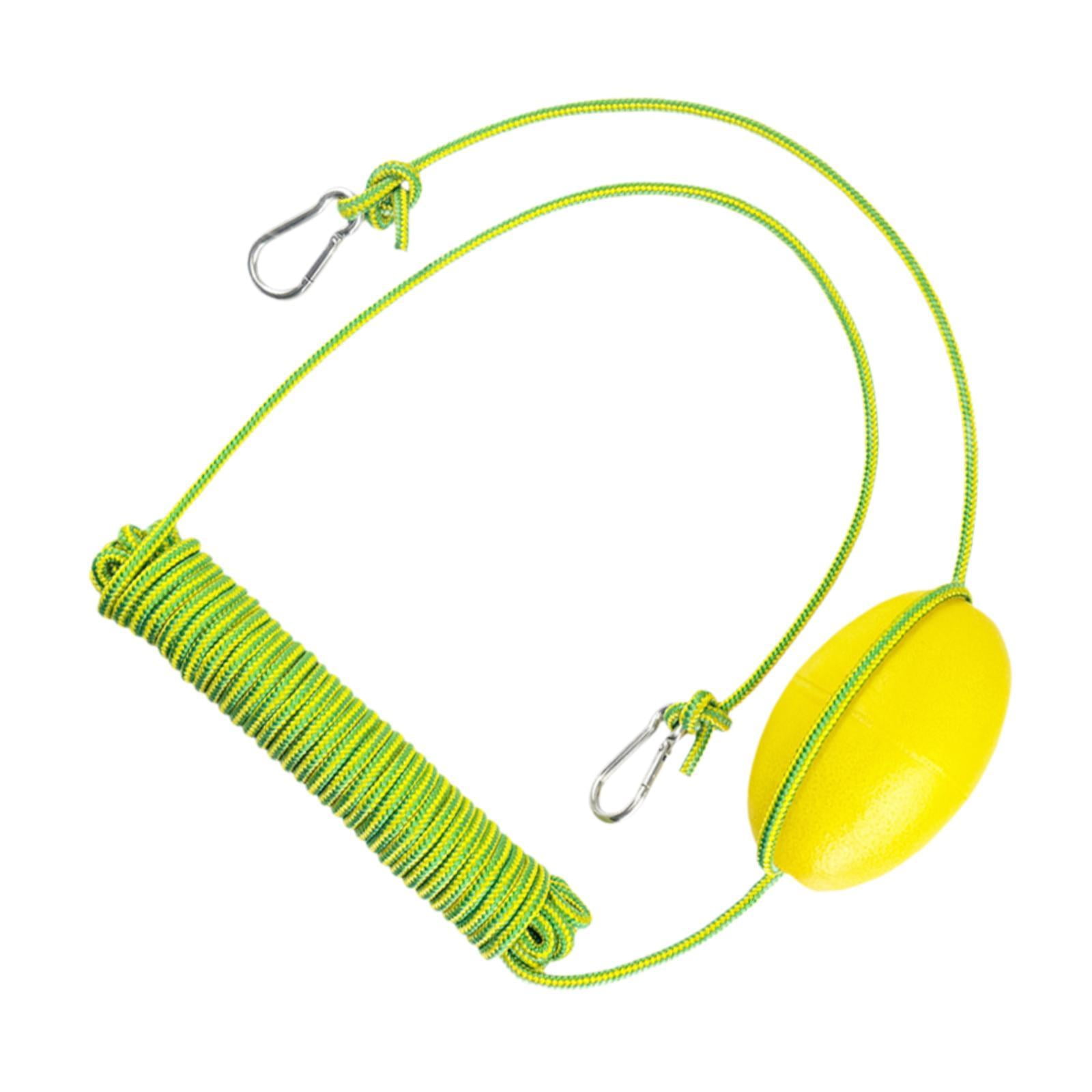 Magideal - Cuerda Marina De 30 Pies, Boya De Anclaje, Arnés De Calcetín, Correa Flotante, Correa Flotante De Bola De Boya Para Pesca, Accesorio De Barco Inflable