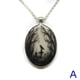 thumbnail image 2 of 1pc Gothic Black Cat Forest Charm Necklace - Fashionable Witch Artificial Jewelry for Men and Women - Includes Glass Pendant and Cross Crow Glass Pendant, 2 of 4