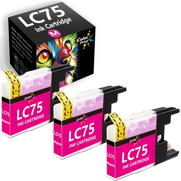 Cartucho de tinta Color Print LC75 Magenta - Pack de 3