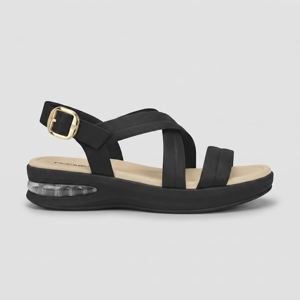Sandalia Mujer Negro Soft Step Piccadilly