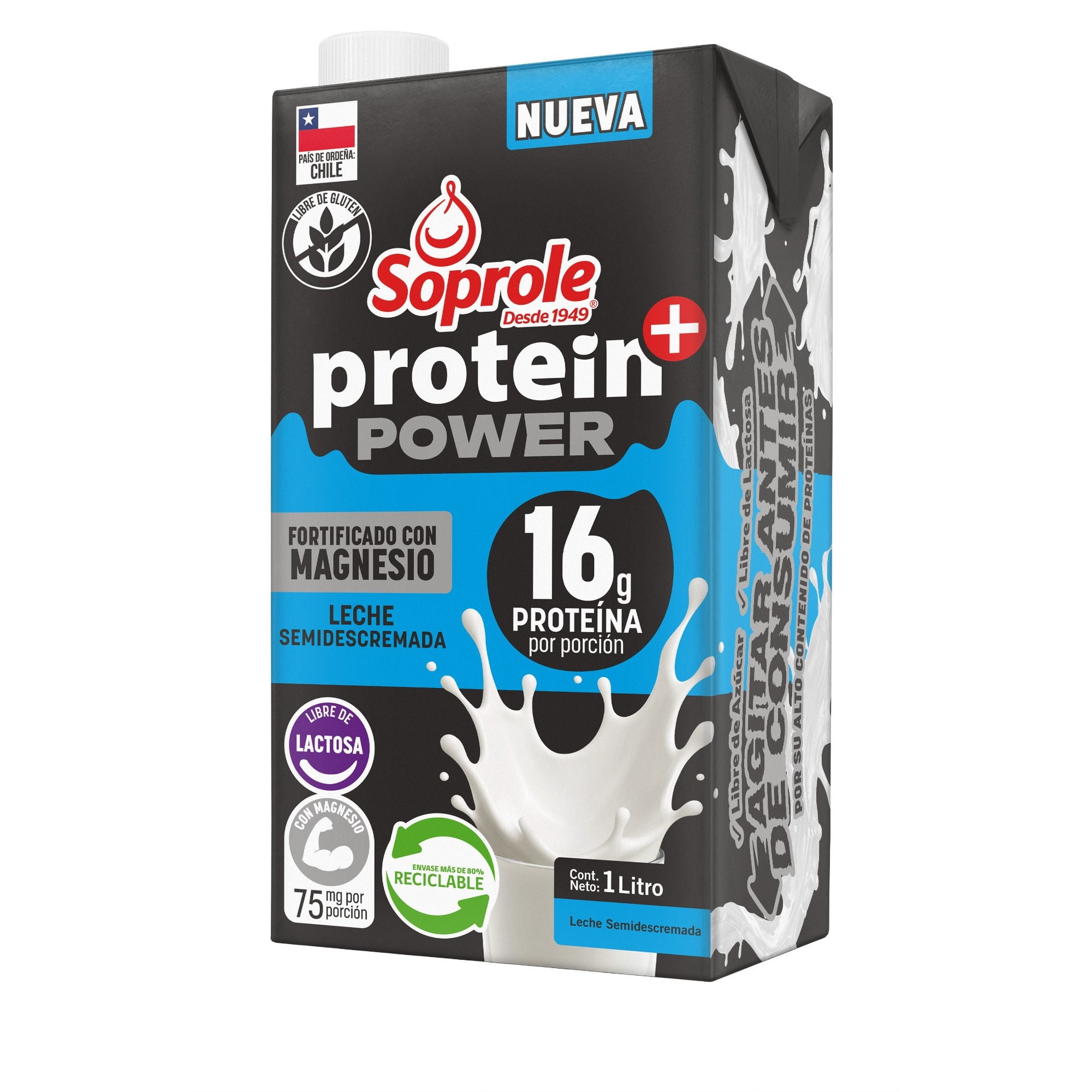 Soprole Leche Protein+ Power 1l