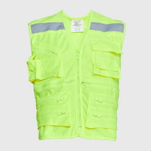 Jayson - Chaleco Geologo Alta Visibilidad Multibolsillo Amarillo Xl