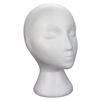 Ioensy - Cabezal De Espuma Para Peluca, Base Estable, Soporte De Peluca Blanco De 11"" Para Accesorios, Tienda De Salón