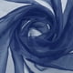 thumbnail image 1 of Tela de Organza Iridiscente Transparente, 2 Yardas x 59 Pulgadas Tela Brillante Sólida para Bodas, Cortinas, Disfraces, Fondo Fotográfico, Azul Marino, 1 of 7