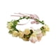 thumbnail image 2 of Corona Floral Tocado Guirnalda Diademas Para Vacaciones Boda Festival Fiesta Rosa Amarillo, 2 of 5