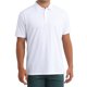 thumbnail image 5 of INSPIRE CHIC Camisetas Polo de Hombre de Manga Corta Ajuste Regular Ligero Casual de Negocios Trabajo Sólido Camiseta de Golf L Blanco, 5 of 6