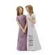 thumbnail image 2 of Estatua De La Amistad De Las Niñas, Figura De Regalo, Estantería, Escultura De Resina De Hermanas De Navidad, Color Morado, 2 of 3