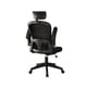 thumbnail image 2 of Silla Escritorio Ergonómica con Reposacabezas Apoyabrazos Ajustables y Malla Transpirable Negra, 2 of 3