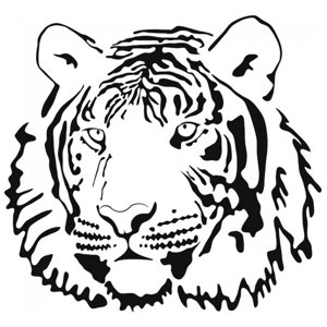 Rienda Libre Graphics - Decomural Tiger Head Wild Animals Ws-17367
