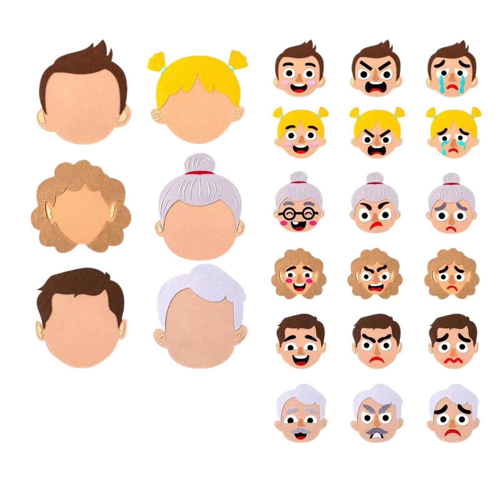 Bothyi - Juguete De Aprendizaje Socioemocional: Crea Caras Divertidas Con Pegatinas, Juegos Para Niños