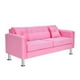 thumbnail image 2 of Sofa New Retro 3c Felpa 12 Rosado, 2 of 6