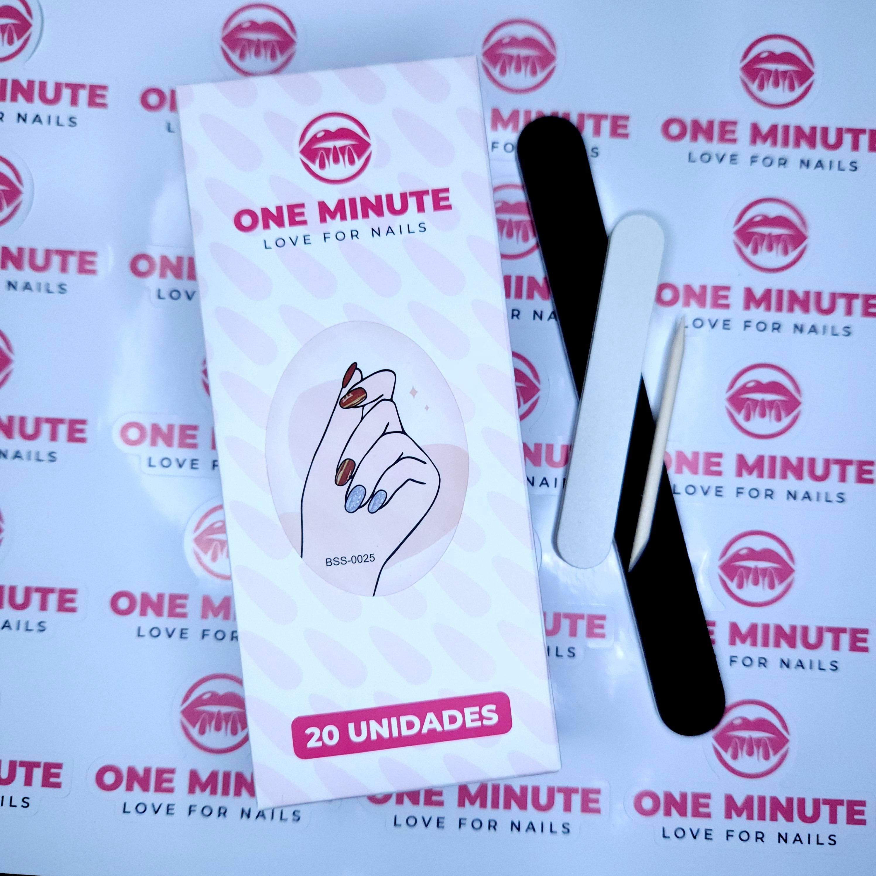One Minute - Uñas Gel Semicuradas Diseño 025