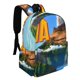 thumbnail image 2 of Lava-theme Backpack, Campus style schoolbag Bookbag with Adjustable Shoulder Straps And Large Zip Compartment, Unisex Travel Bags.42x30x15cm, 2 of 6