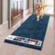 thumbnail image 1 of Felpudo para perros Muddy Mat, superabsorbente, microfibra, azul, 150 x 60 cm, 1 of 7