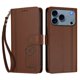 thumbnail image 3 of Funda Cartera Trébol para iPhone 17 Pro con Ranuras Tarjetas y Carga Inalámbrica Marrón, 3 of 6