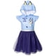 thumbnail image 1 of Vestido Bluey para niñas grandes Cosplay Manga corta Azul 10, 1 of 3