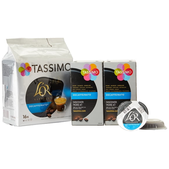 Discos de café Tassimo Carte Noire L'Or Espresso descafeinado, 16 porciones