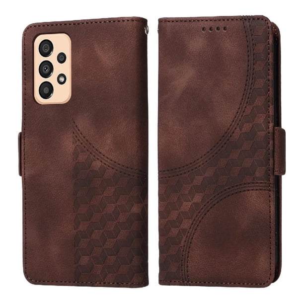 Carcasa FOXDOCK Samsung Galaxy A53 5G de cuero PU, diseño acolchado clásico, protección contra caídas y rayones