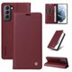 thumbnail image 4 of Funda Billetera de Cuero para Samsung Galaxy S21 con Tarjetero y Soporte - Tapa Magnética Rojo, 4 of 6