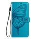 thumbnail image 2 of Funda cartera mariposa para iPhone 17 con soporte y ranuras para tarjetas Azul, 2 of 5
