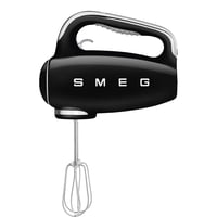Batidora De Mano Eléctrica Smeg Black, Estilo Retro De Los Años 50 Con Accesorios