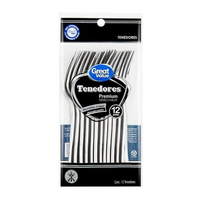 Tenedores Premium Desechables 1 Un Great Value