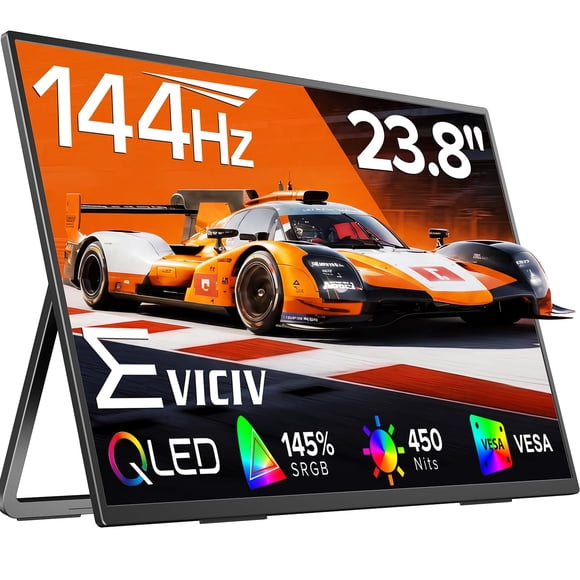 Monitor portátil EVICIV de 24" 144Hz QLED 0,1 ms FreeSync