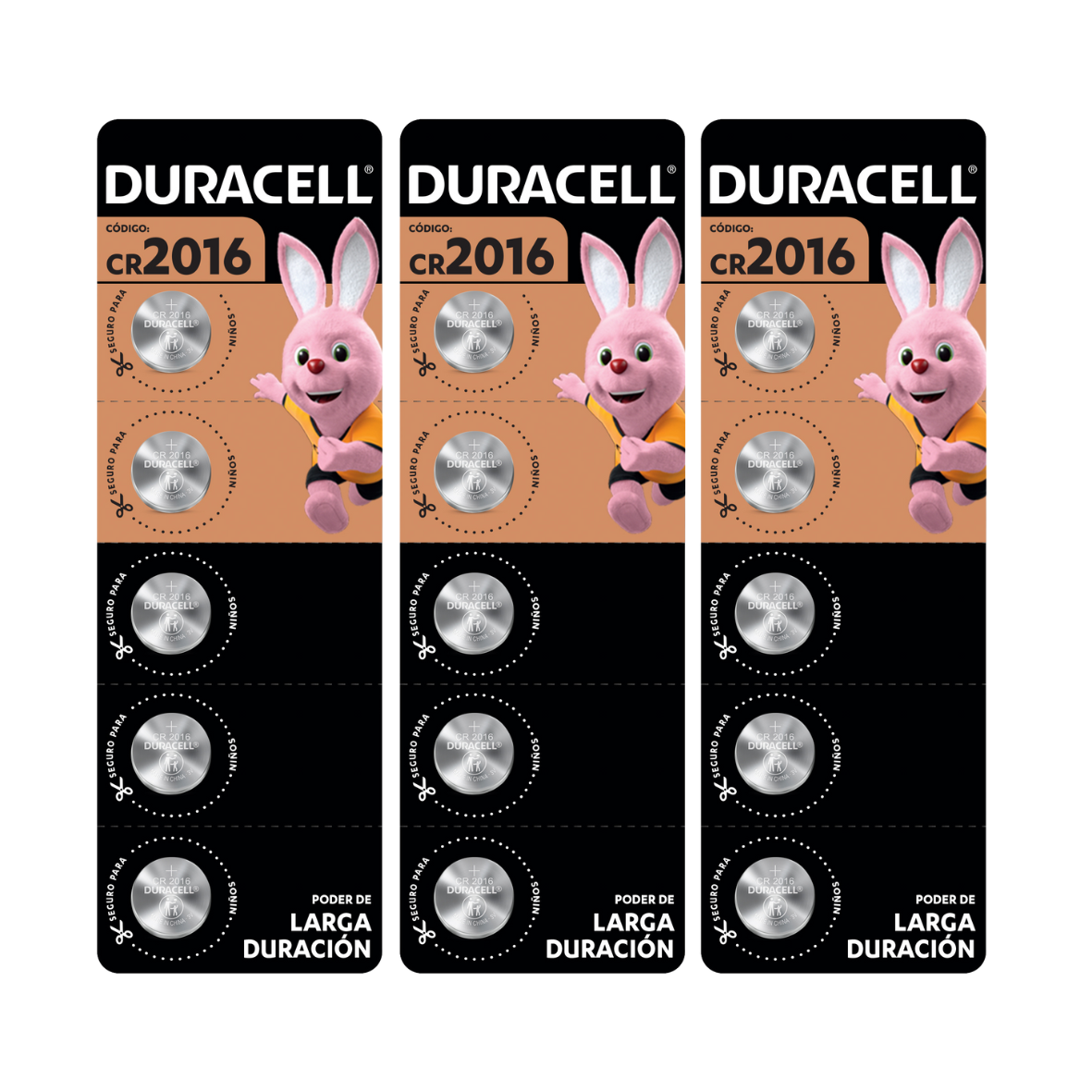 Pila Duracell 2016, (15 Pilas Cr2016 3v, Batería De Litio)