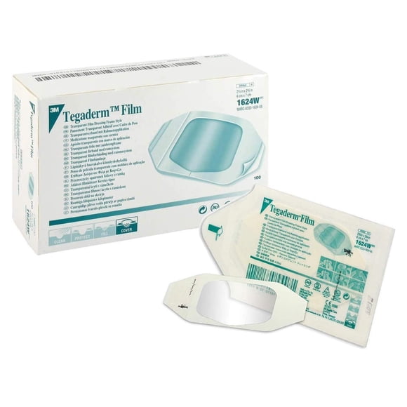 Aderno transparente 3M Nexcare Tegaderm 6cm x 7cm — 100 unidades