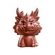 thumbnail image 2 of Figura De Dragón En Miniatura, Estatua De Dragones De La Suerte Para Centro De Mesa De Salón De Té, Marrón, 2 of 3