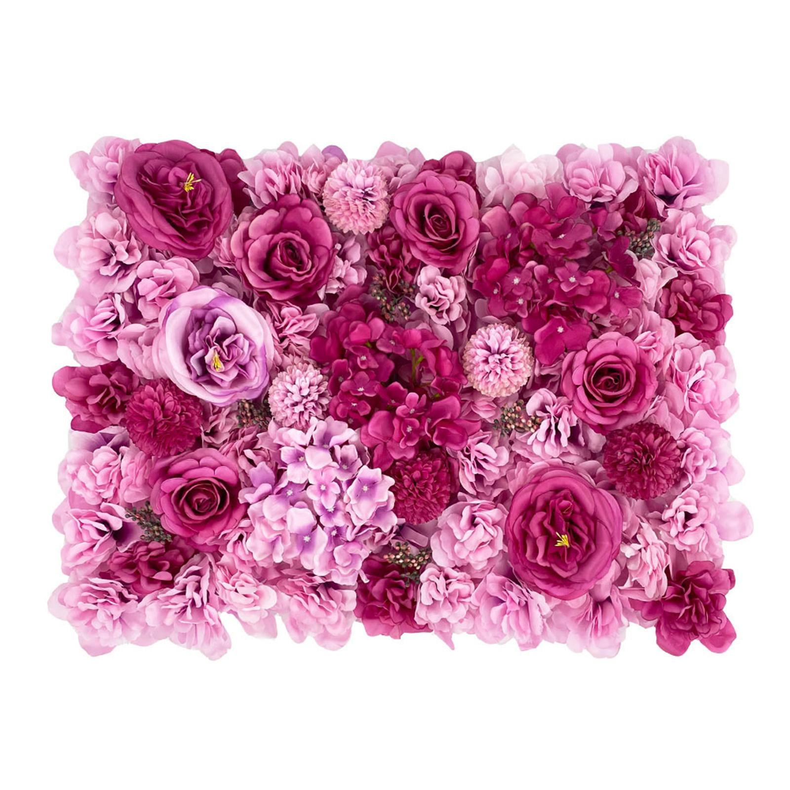 Magideal - Panel De Flores Artificiales, Telón De Fondo De Flores Rosas, Arreglo De Flores Decorativas, Fondo Fotográfico Para Decoración Del Día De San Valentín Estilo E