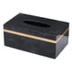 thumbnail image 5 of Soporte Para Caja De Pa?uelos Servilletero Veteado Para Aparadores De Cocina En Casa Negro Dorado, 5 of 5
