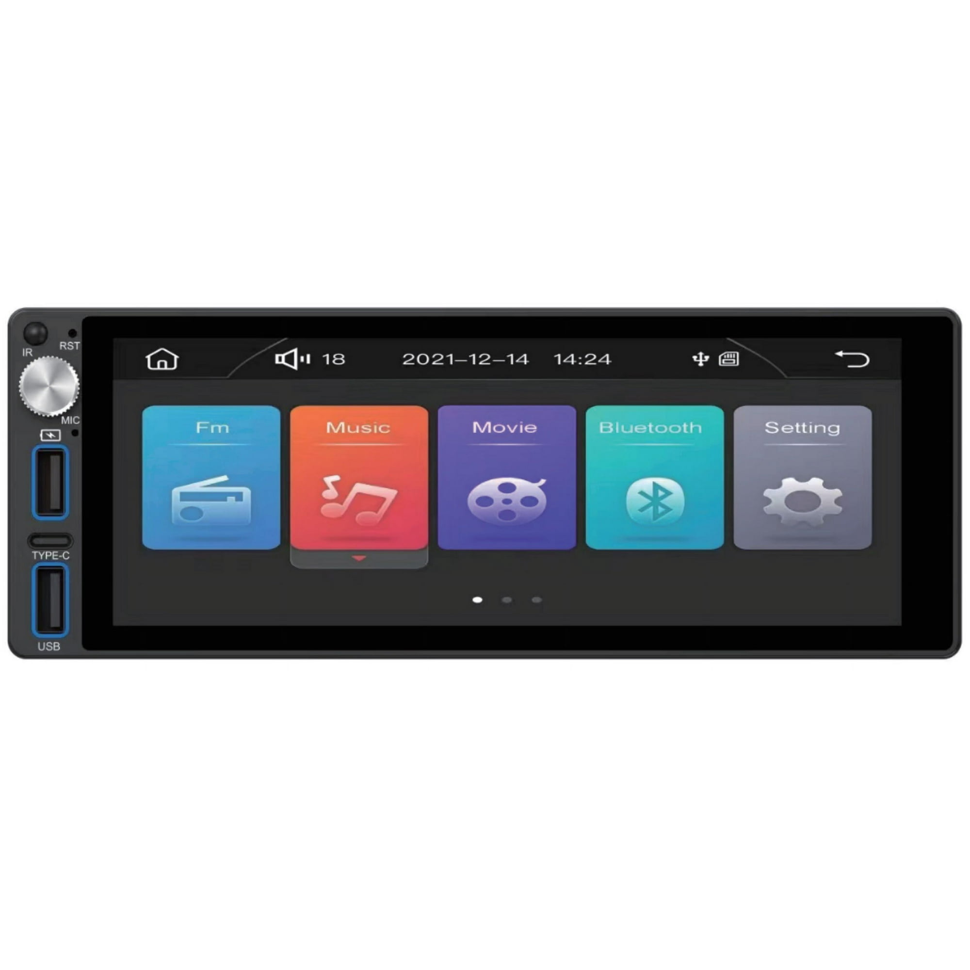 Radio Auto Android 1 Din Con Pantalla Tactil Aw-A485Bt