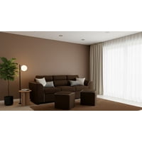 Fancy Hogar - Sofá Pufa 3 Cuerpos 2 Puff