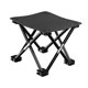 thumbnail image 3 of Taburete Plegable De Camping Práctico Con Bolsillo Lateral Para Jardinería, Camping, Playa, 33 X 33 X 32 Cm, Color Negro, 3 of 5