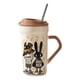 thumbnail image 1 of Mug De Cerámica, Con Tapa Y Bombilla, Kawaii 470 Ml, 1 of 3