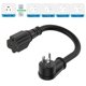thumbnail image 2 of Adaptador de enchufe ADCAUDX 12AWG 90° 15A a 20A 30 cm, 2 of 8