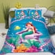 thumbnail image 1 of Little Mermaid Double Home Duvet Cover Boy Girl Daughter Of The Sea Children Bedding Set Cute Printing, 1 of 3